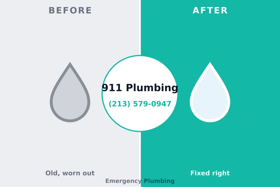 Before and after: plumbing company Eastlake, OH